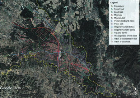Zemljevid območja seizmičnih meritev v občini Lendava. Vir: Verde Energy d.o.o.