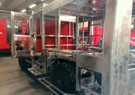 Podvozje gasilskega vozila.